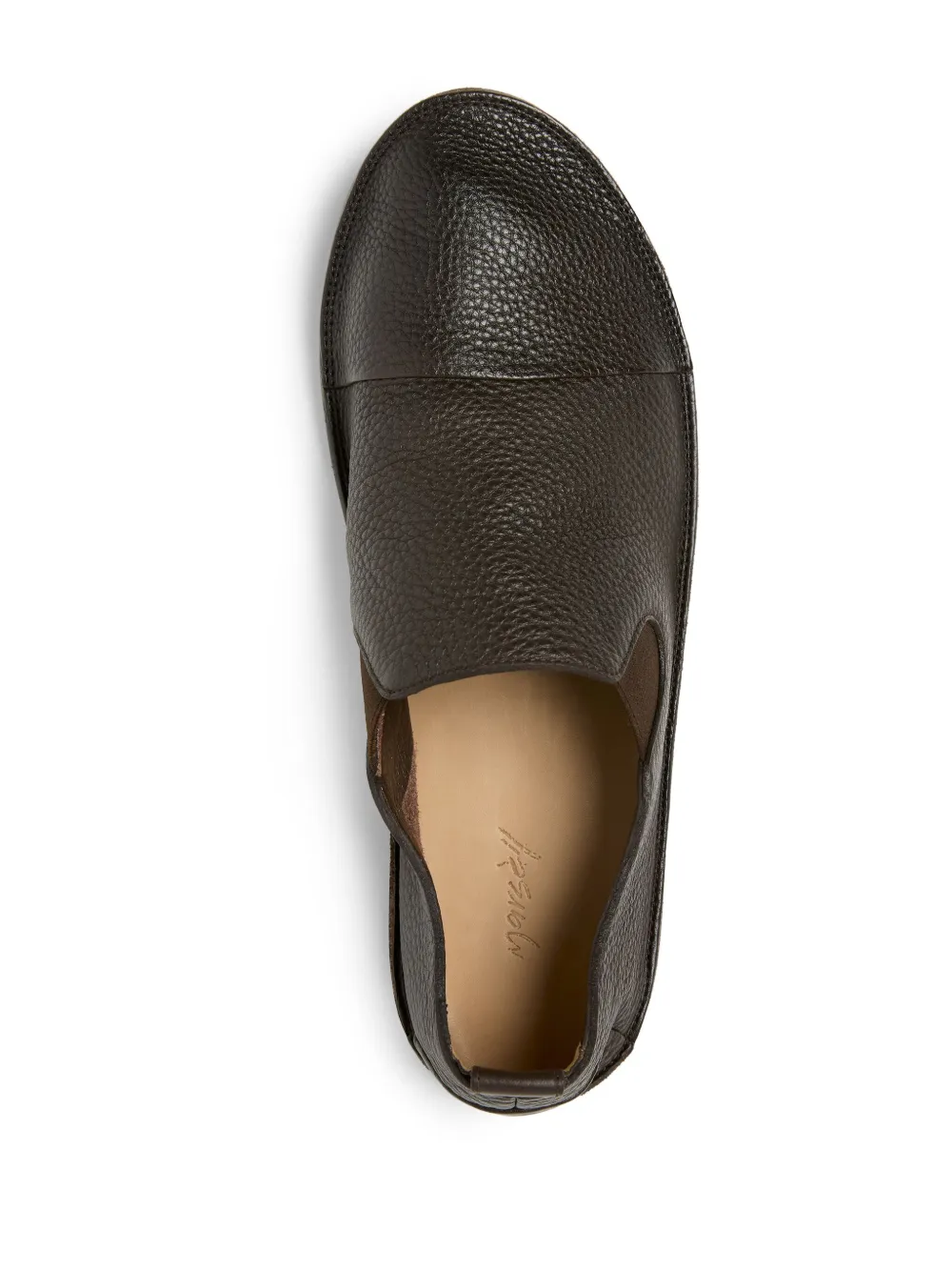 Marsèll Strassaco Grained-leather Loafers In Brown
