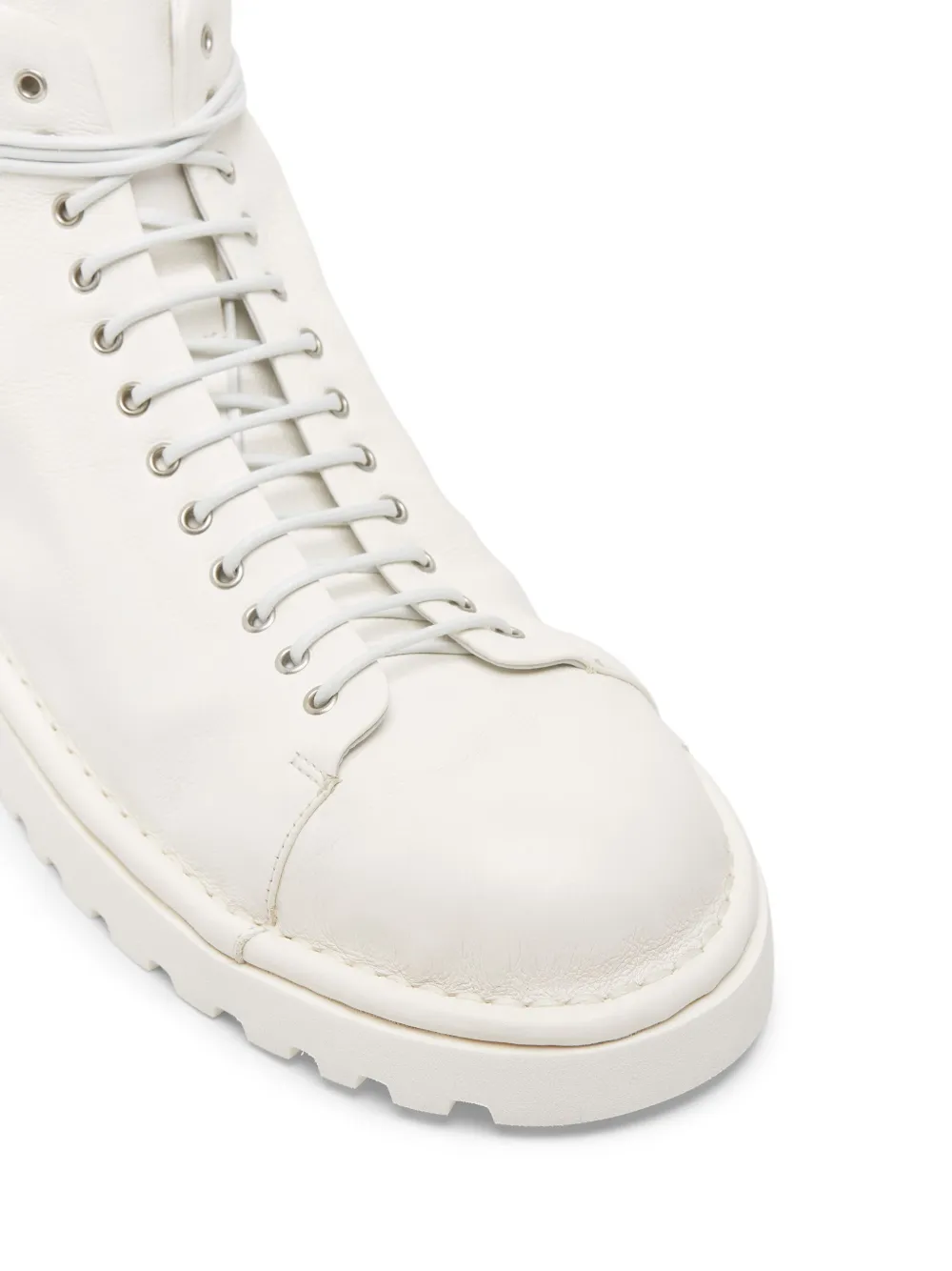 Shop Marsèll Pallotola Pomice Leather Boots In White