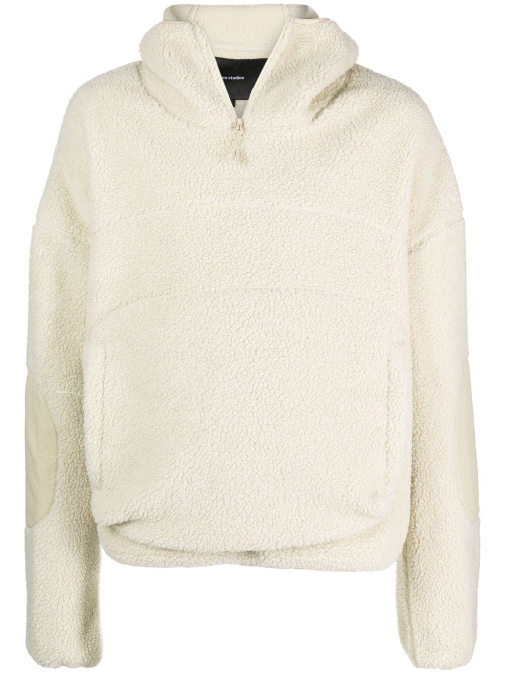 Image 1 of ENTIRE STUDIOS half-zip fleece hoodie