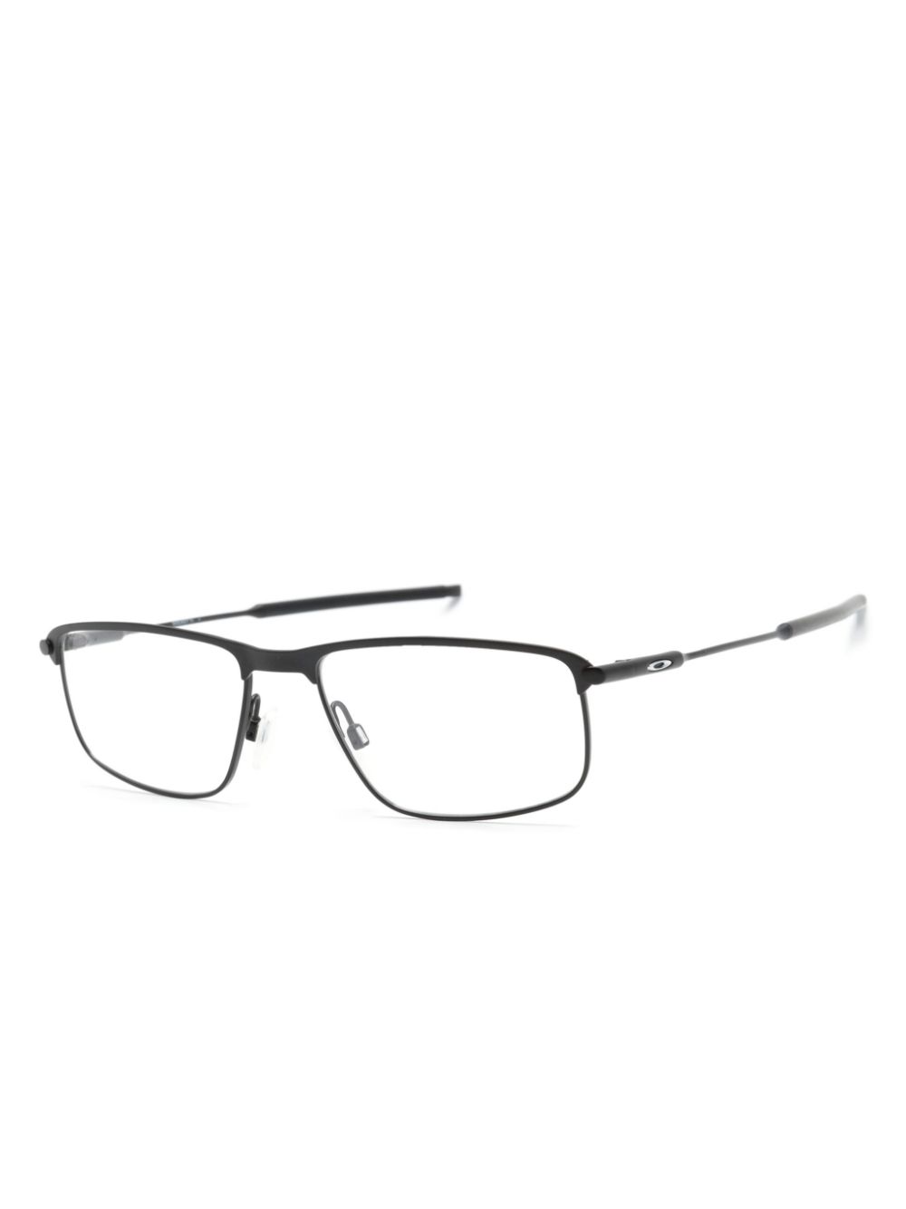 Shop Oakley Rectangle-frame Glasses In Black