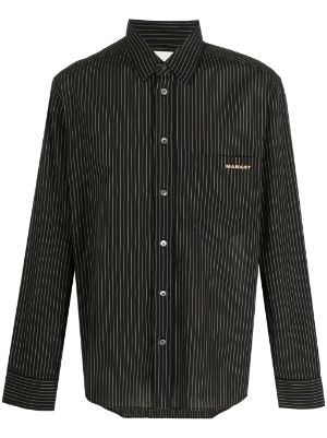 Isabel marant striped discount boxy button down shirt