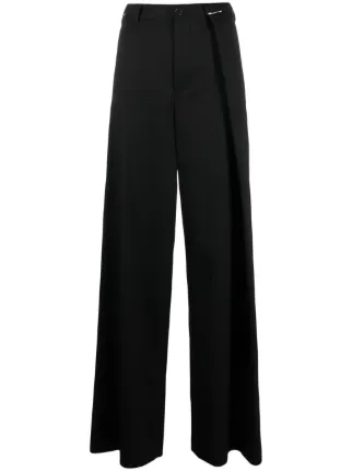 ★MM6 Maison Margiela★ Pleated Wide Pants Black S62KB0199M3 22338449_52241000_322.jpg