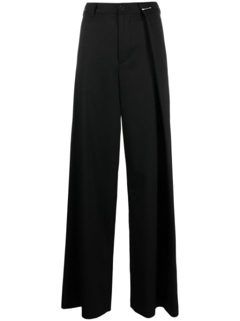 MM6 Maison Margiela pleated wide-leg trousers Women