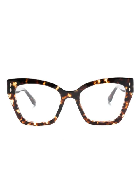 Isabel Marant Eyewear  lentes con armazón en forma de mariposa y efecto carey