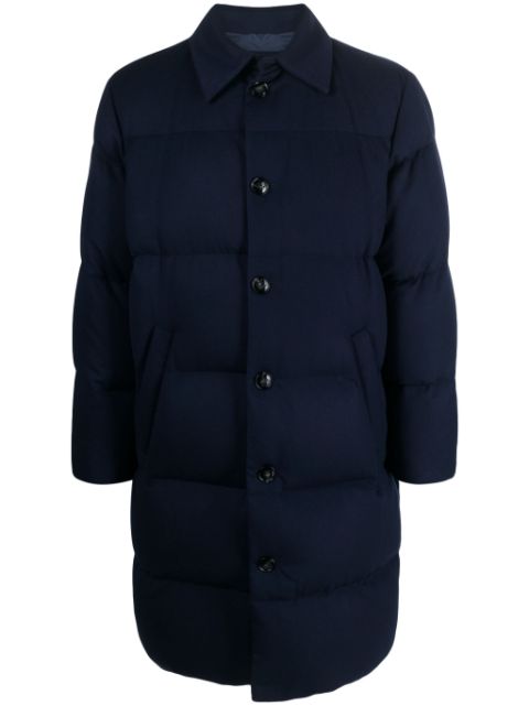 Kiton padded cashmere-blend coat