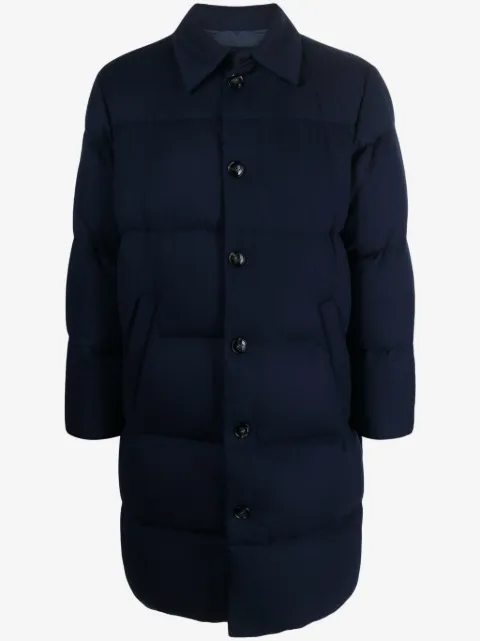 Kiton padded cashmere-blend coat