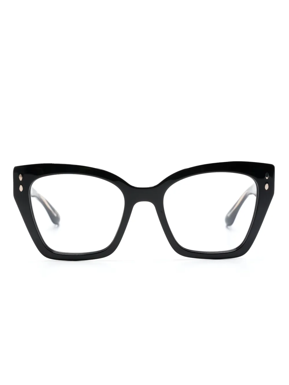 Isabel Marant Eyewear Butterfly-frame Logo-engraved Glasses In Black