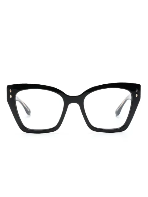 Isabel Marant Eyewear  butterfly-frame logo-engraved glasses