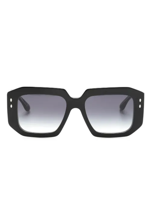 Lunettes de soleil carrées à logo imprimé - Isabel Marant Eyewear - Modalova