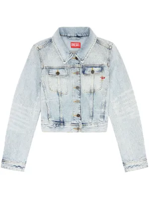 Disesl Damage Denim Chester coat 22-23AW Diesel Jackets for Women