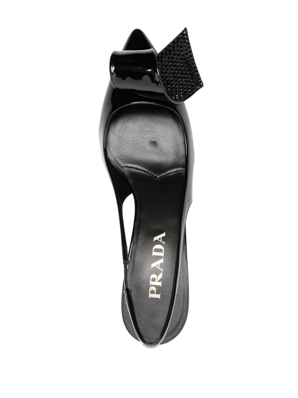 PRADA 55MM EMBELLISHED SLINGBACK PUMPS
