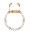 Nialaya Jewelry freshwater pearl beaded bracelet - White