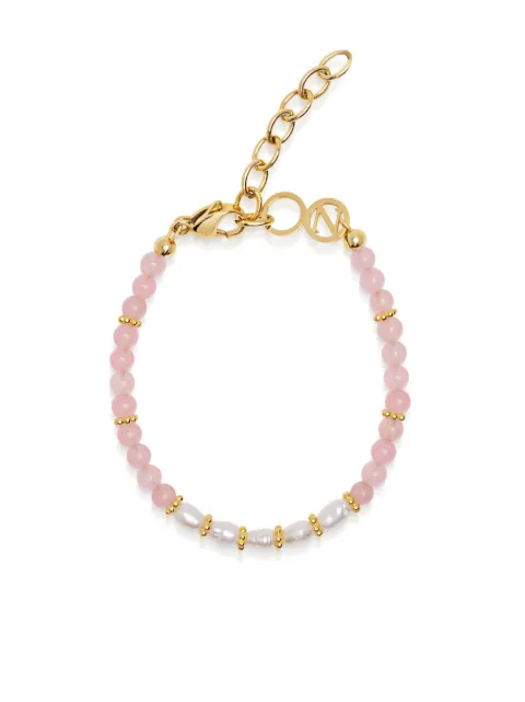 Nialaya Jewelry mini pearl-opal beaded bracelet