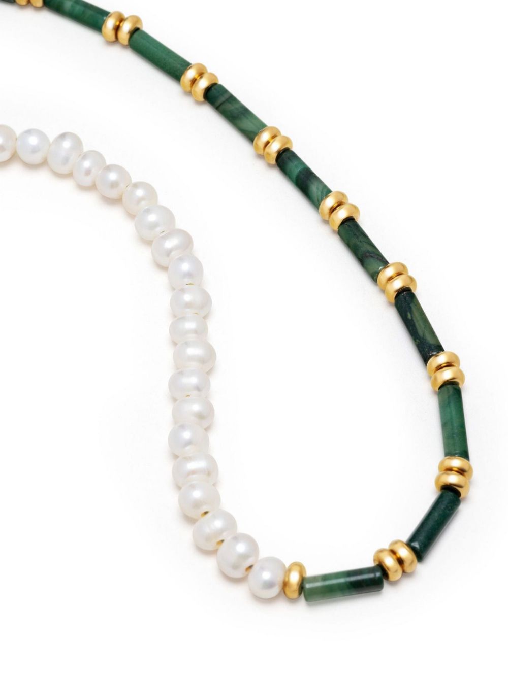 Nialaya Jewelry beaded pearl necklace - Green