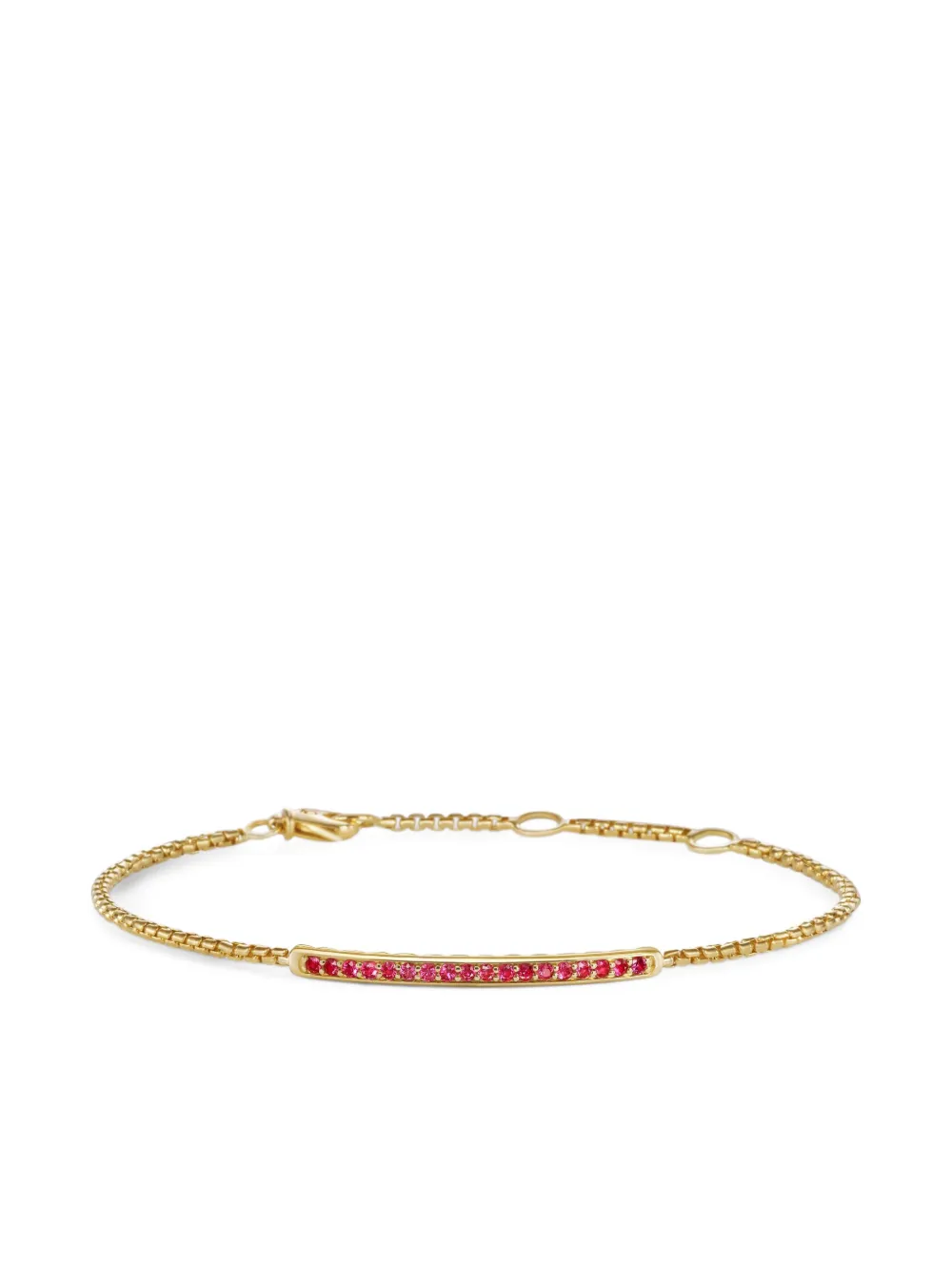 David Yurman Petite Pavé Bar ブレスレット 1.7mm 18Kイエローゴールド - ゴールドトーン David Yurman Petite Pavé Bar ブレスレット 1.7mm 18Kイエローゴールド - ゴールドトーン