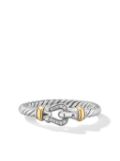 David Yurman sterling silver Petite Buckle diamond ring