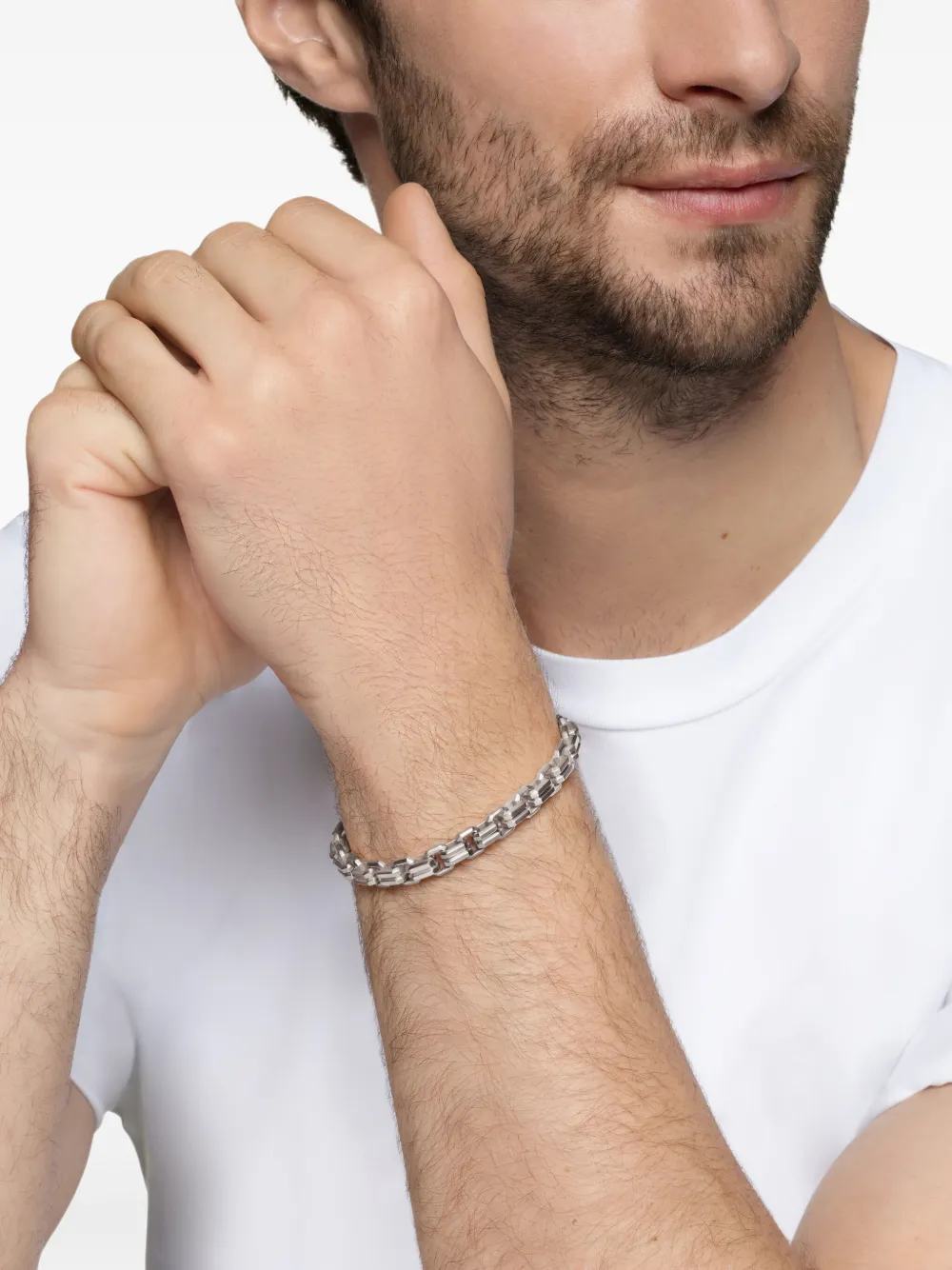 David Yurman 纯银 Streamline Double Heirloom 链式手链（8毫米） | Image 2