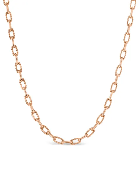 David Yurman 18kt rose gold DY Madison chain necklace (3mm)