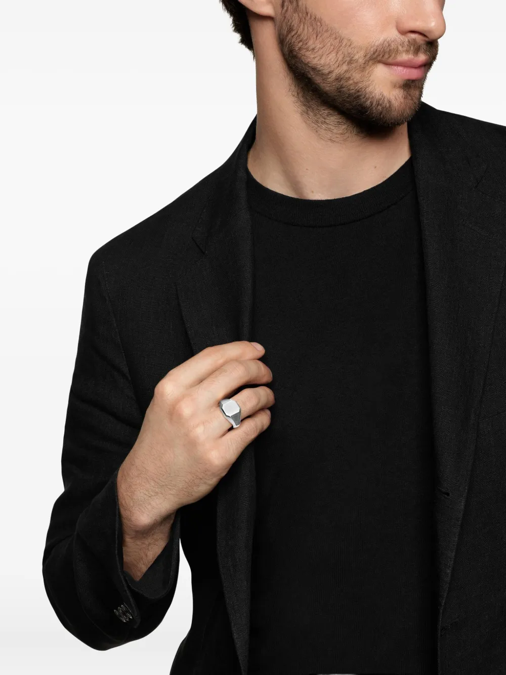 David Yurman Anello a sigillo Streamline in argento sterling (14mm) | Image 2