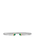 David Yurman 14kt yellow gold and sterling silver Cable Flex bracelet (4mm)