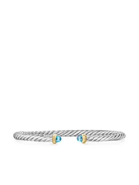 David Yurman pulsera Cable Flex en oro amarillo de 14kt y plata de ley de 4mm