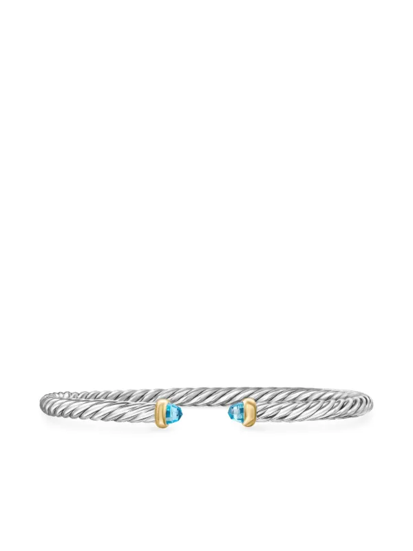 David Yurman Cable Flex ブレスレット 4mm 14Kイエローゴールド