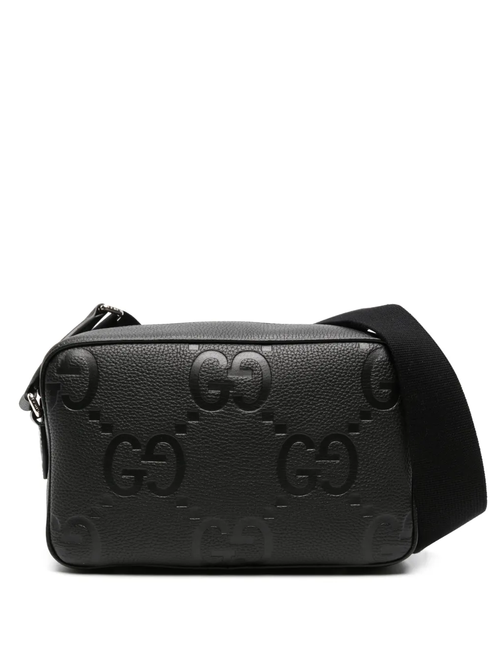 Gucci medium Jumbo GG messenger bag - Black