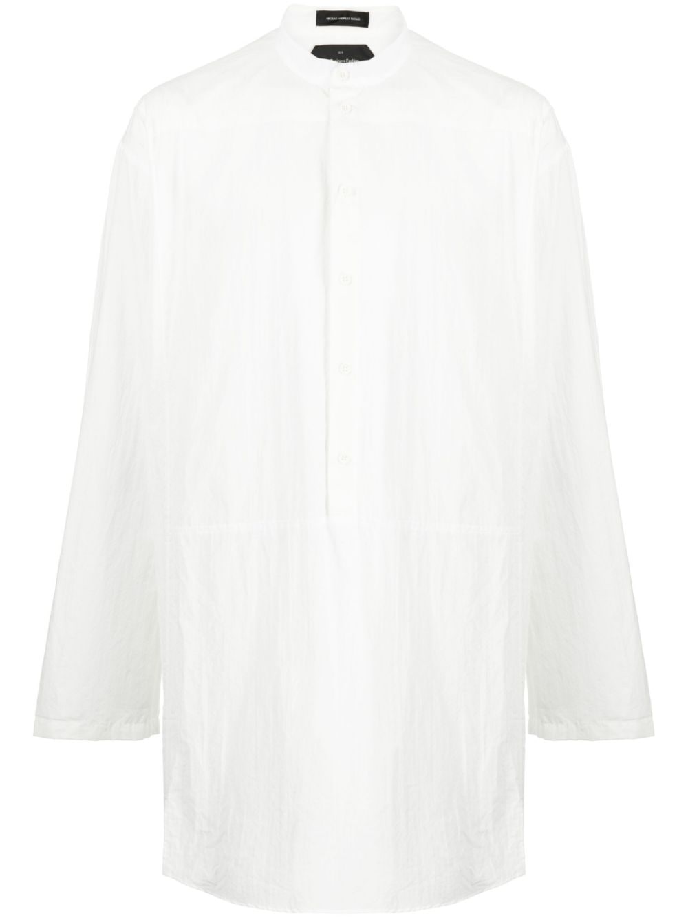 Shop Nicolas Andreas Taralis Long-sleeve Cotton Shirt In White