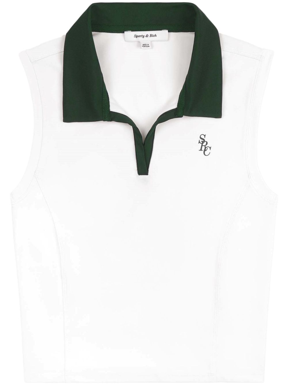 Sporty & Rich SRC Sports poloshirt met logoprint Wit