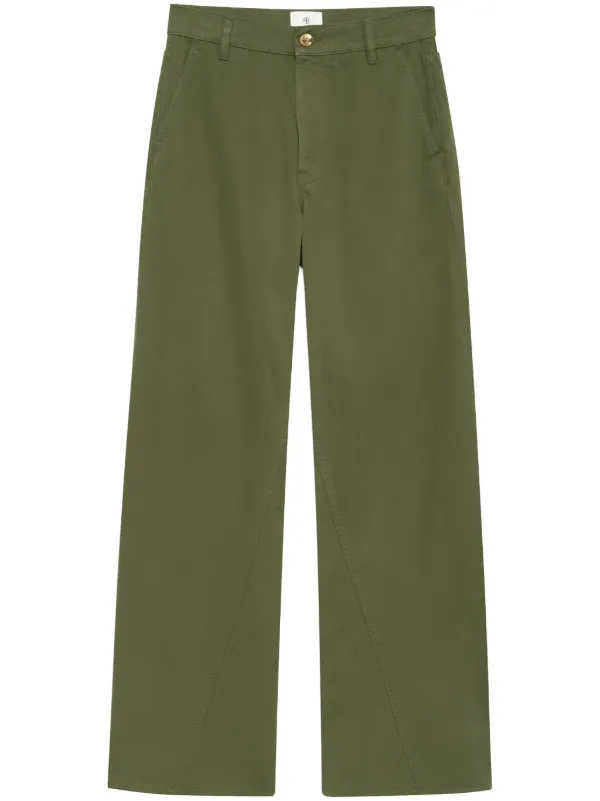 パンツ ANINE BING Women Straight Pants A 03 3269WO Green ANINE BING Dayton Cargo Pant - Olive