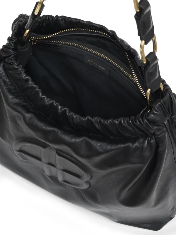 ANINE BING Kate Leather Shoulder Bag | Black | FARFETCH