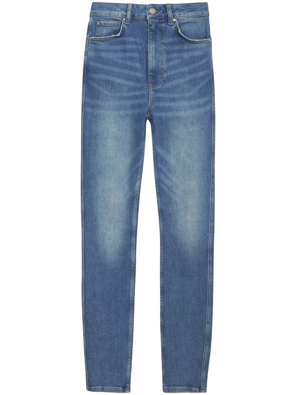 Anine Bing Beck High-rise Skinny Jeans In Blue