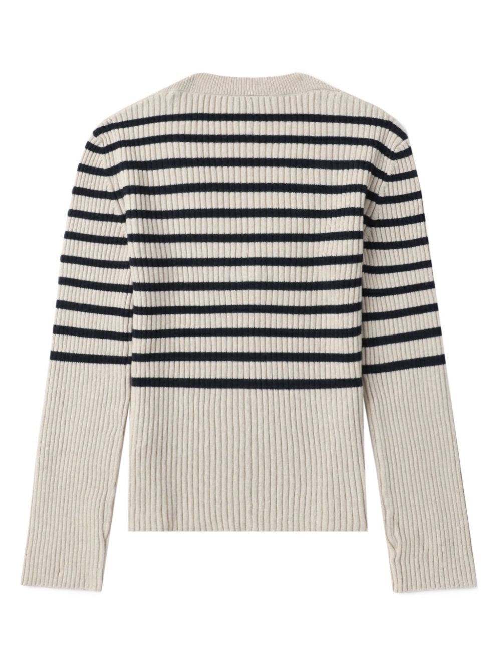 A.P.C. striped ribbed-knit jumper Women