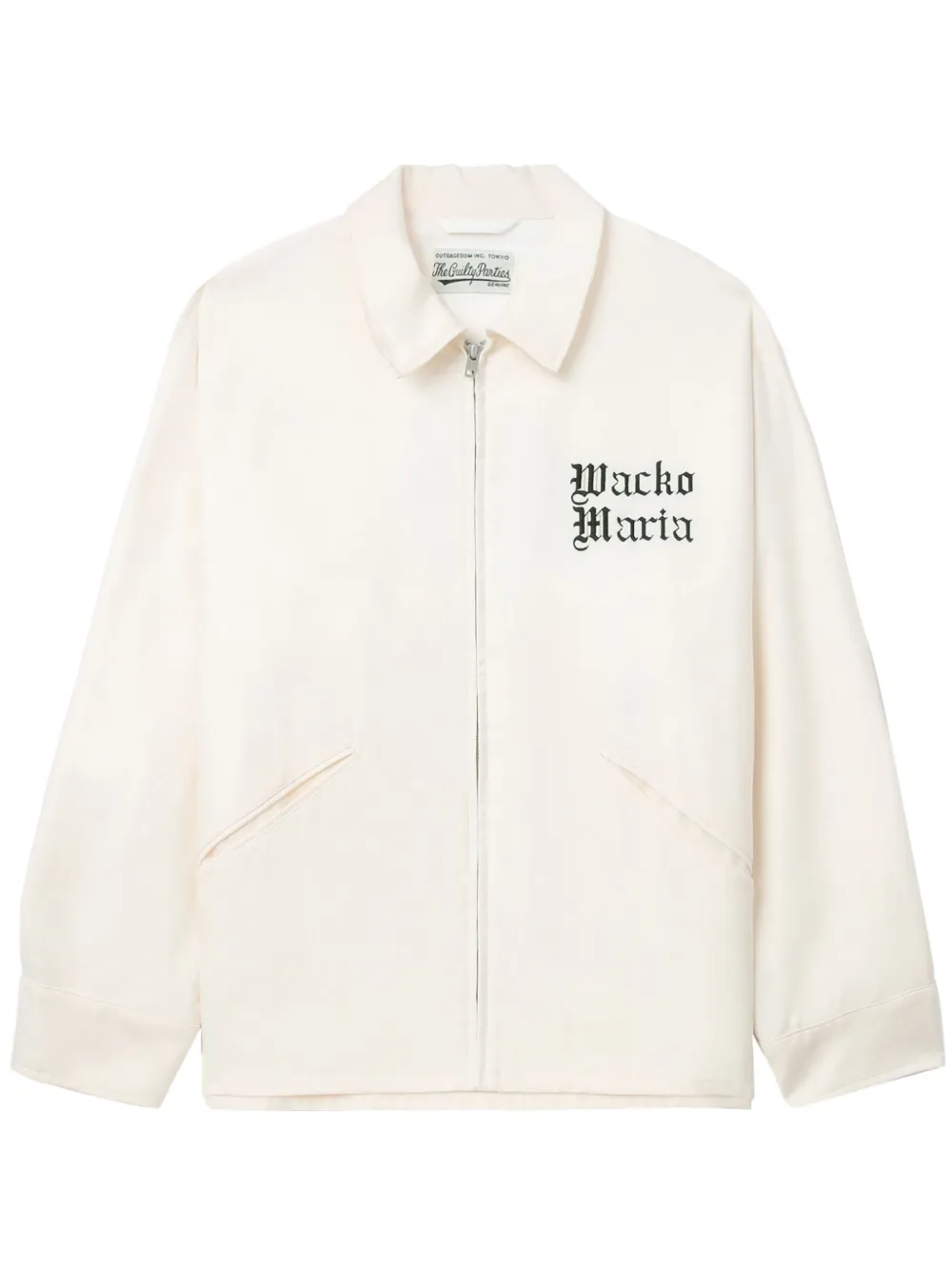 WACKO MARIA Embroidered zipup Jacket Farfetch