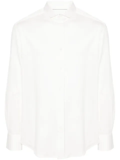 Brunello Cucinelli spread-collar cotton shirt