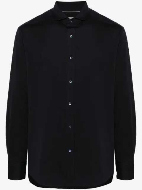 Brunello Cucinelli spread-collar cotton shirt