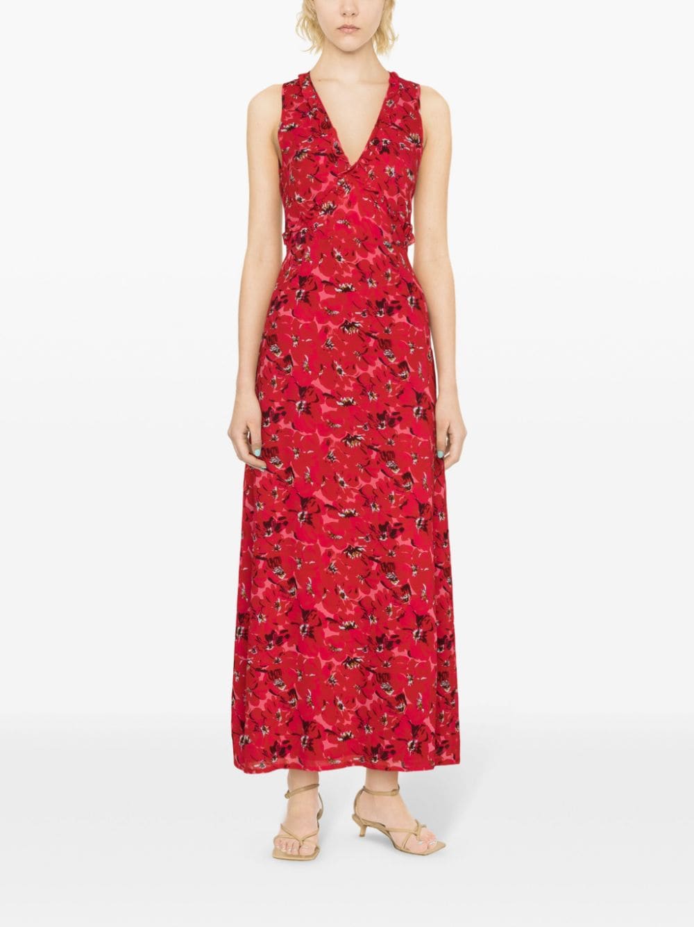 Faithfull the Brand San Luis maxi-jurk met bloemenprint Roze