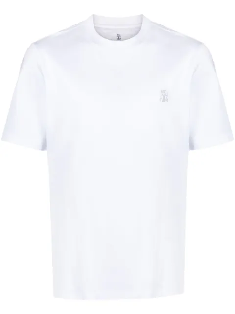Brunello Cucinelli logo-print cotton T-shirt