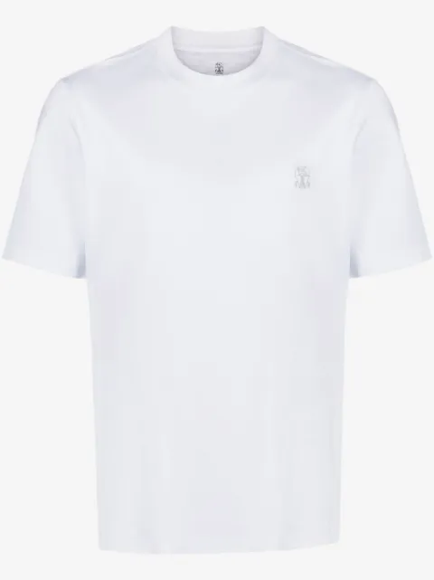 Brunello Cucinelli logo-print cotton T-shirt