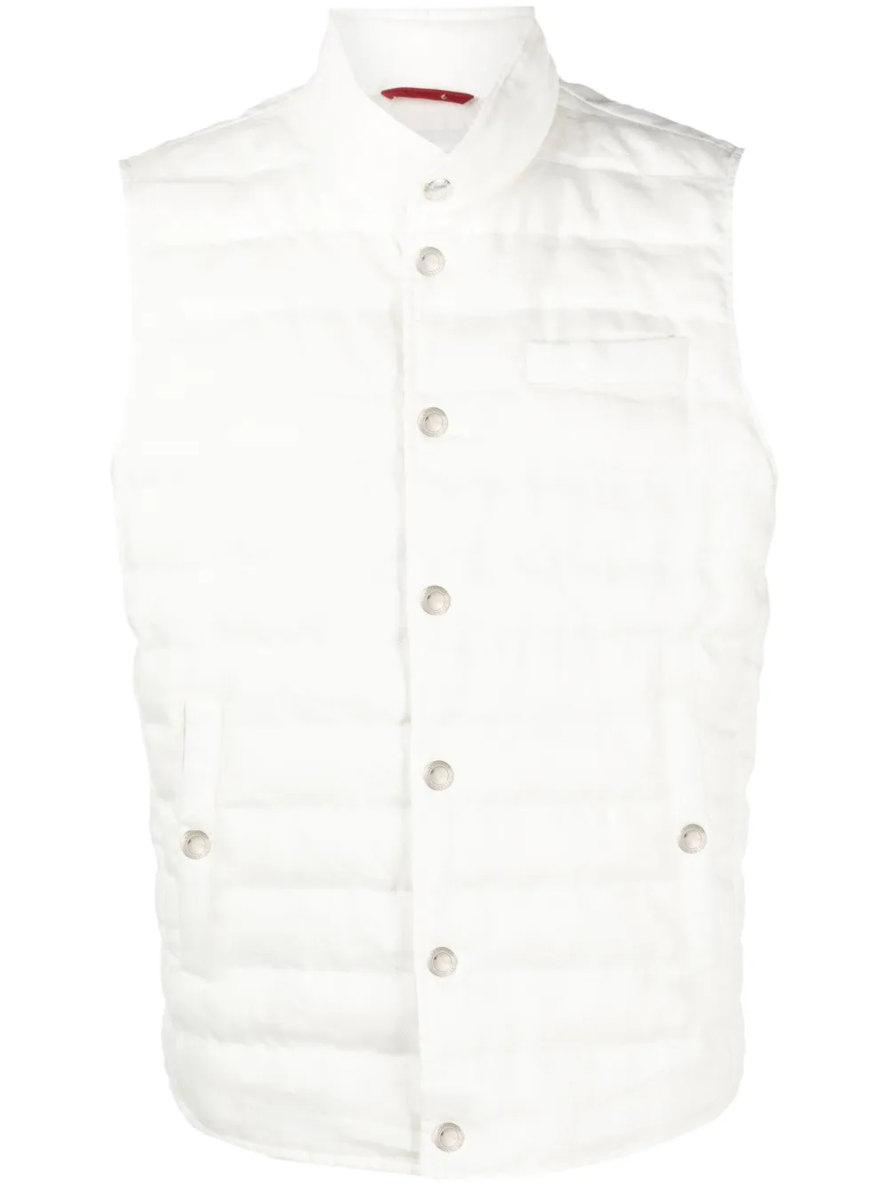 Brunello Cucinelli padded down gilet Wit