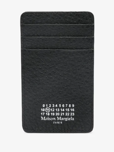 Maison Margiela Four Stitches-print leather cardholder