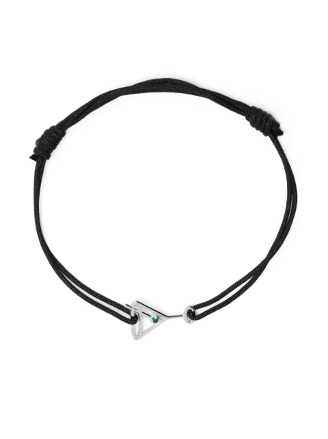 Aliita 9kt white gold Martini Esmeralda emerald bracelet