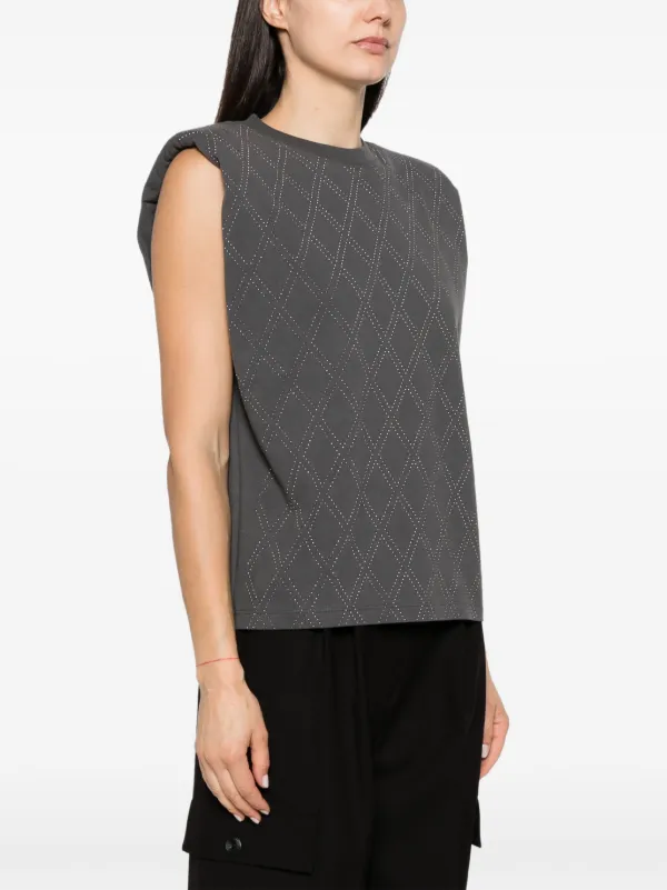 Golden Goose t-shirt Sans Manches à Losanges Gris FARFETCH MA