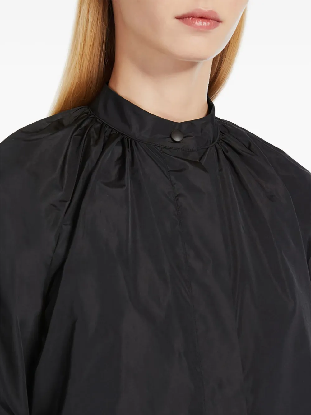 Max Mara Tiered-sleeve Blouse In Black