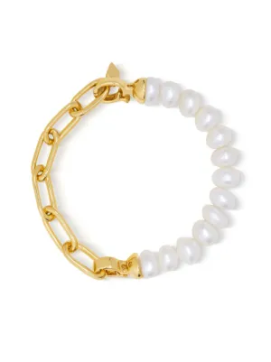 Nialaya Jewelry Love ケーブルチェーン ブレスレット | ゴールド 