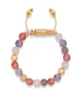 Nialaya Jewelry amethyst-quartz beaded bracelet - Pink