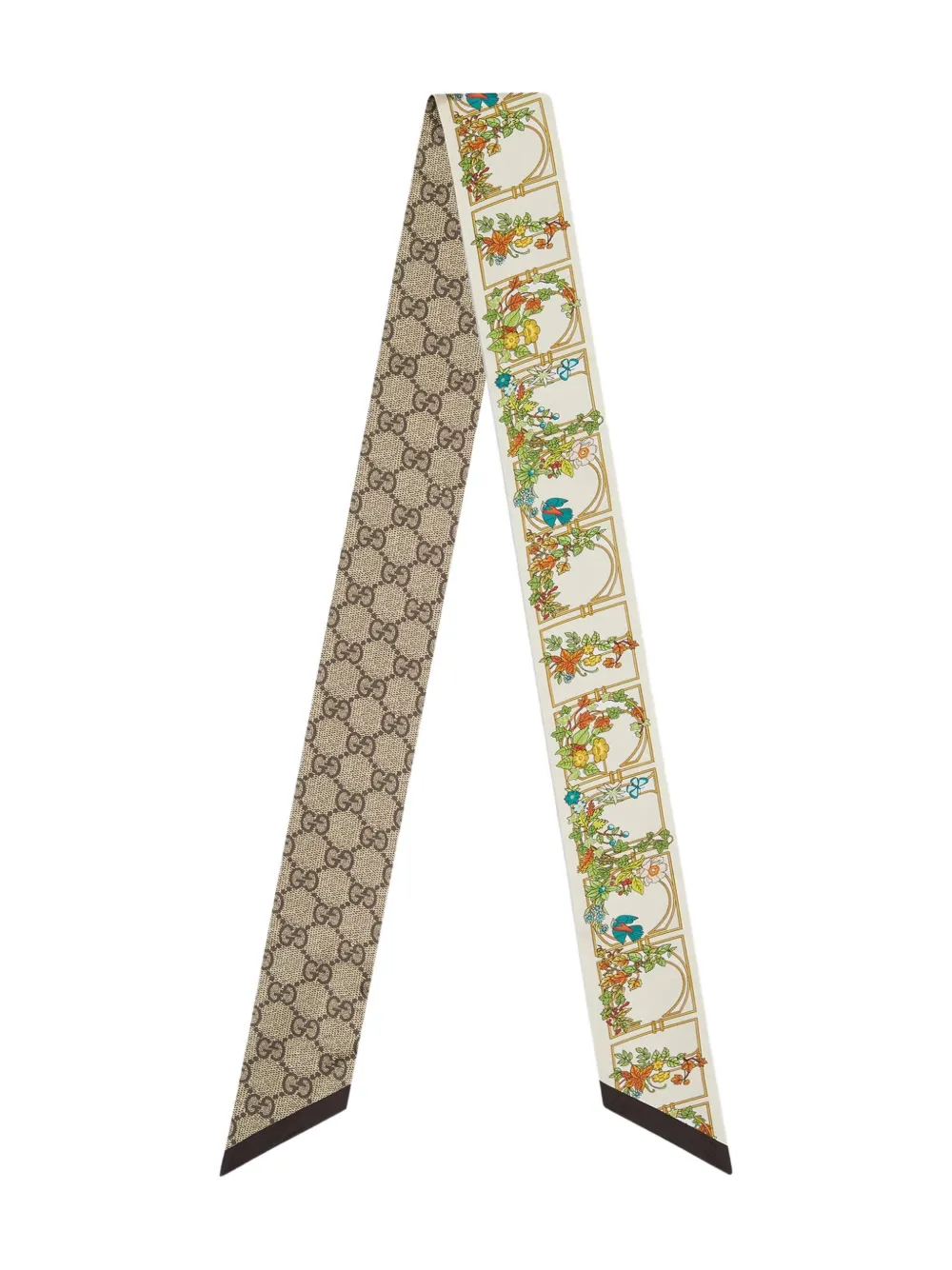 Gucci Sjaal met bloemenprint Beige