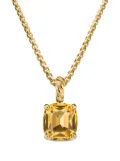 David Yurman 18kt yellow gold and citrine Marbella pendant (12mm)
