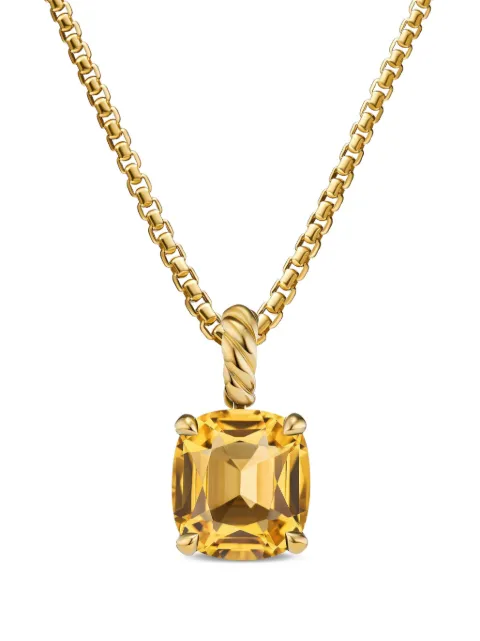 David Yurman pendentif Marbella en or 18ct et citrine (12 mm)