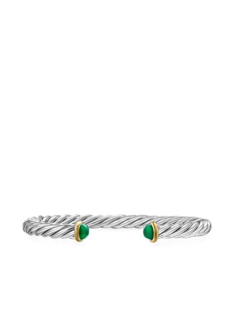 David Yurman Cable Armspange aus 14kt Gelbgold und Sterlingsilber 6mm